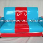 light color PU baby chairs,children red/blue leather sofa-LG08-S050