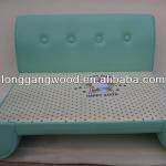 double kids/children leather sofa bed, leather armchair