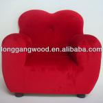 high quality children red velvet sofa,kids velvet sofa