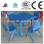 Nursery school children furniture height adjustable plastic folding study table and chair