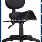 ST005 PU saddle stool with backrest