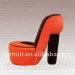 Elegant Kid&#39;s fabric high-heel shoe chair