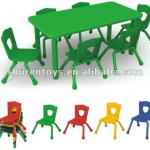 Colorful Plastic Children Tables and Chairs For Sale