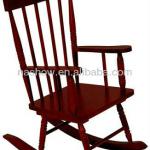 Childrens Rocking Chair Child Boy Girl Brown Wood White-RC-009