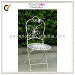 Elegant Round White Child Metal Banquet Chair