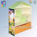 Wooden Kid Toy Organizer Doll House Bookshelf-MZ4234