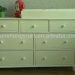 wooden changing table /children dresser/7 drawer