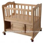 Wooden baby bed