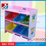 Colorful children toy storage cabinet,Kindergarten Furniture kids storage unit HC196400