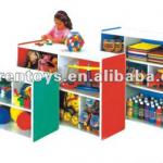 different style of wooden children toy shelf with competitive price-SR-KF0003