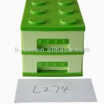 DOUBLE LAYERS PLASTIC CABINET/PLASTIC DRAWER/BUILDING BLOCK DESIGNED--NEW ITEMS!-LX274