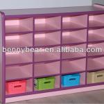 Kindergarten Furniture Kid Toy Storage Cabinet With Box