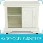 Solid Wood Slide Door Storage Cabinet