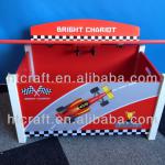 2014 Racing car series NEW DESIGN Cool strong wooden kids toy box PROMOTION which allow small order