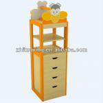 Lovely Kids Toy Storage Cabinet with Cartoon design, Preschool Furniture