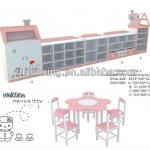 Hello kitty Toy Combination Storage Cabinet Children Furniture, Kindergarten Cabinet, Hello Kitty Furniture