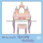 Kids Wooden Fantacy Princess Vanity With Stool-KYW-10227A