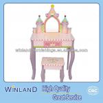 Kids Wooden Fantacy Princess Vanity With Stool