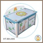 HT-Mrl005 MDF Kids Storage Toy Box with lids-HT-Mrl005