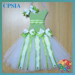 Newestl ! CUTE Tutu ribbon bow holder Soft chiffon Tutus chevron dress