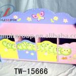 Wooden Kids Wooden storage bench-TW-15666