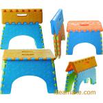 SGS safety approval Kids Living Room Furniture,Ez Folding Step Stool with one step-ID2504A