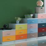 colorful child furniture drawer chest 8301