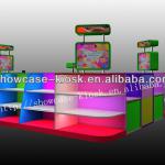 pink kiosk counter for kids toy furniture shop-c-0127