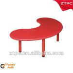 plastic childred learning table moon shape