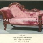 Mini Single Ended Sofa Kids Furniture Mahogany Indoor Furniture-CH - 354