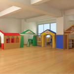 Hot sale primary school kids game house,play-role-