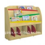 Animal style kids lovely book shelf (QX-80117)-QX-80118