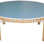 Kids round desk plywood top kid furniture