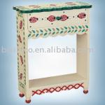 Children Hand painted MDF bedside table with one drawer.