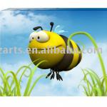 cartoon bee printing