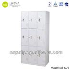 Steel locker/changing room locker/9 door bedroom metal locker-EU-609