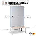 2 door clothing steel wardrobe