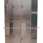 Stainless Steel Locker With 6 Doors-JF-SS06L