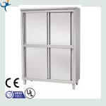 stainless steel upright commercial cabinet with sliding doors-HCL061