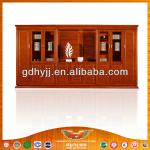 HY-C3909 Teak Wood 9 Doors Filling Cabinet with glass/bookcase