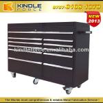 movable powder coating cold rolled steel cabinet with self lock slides and aluminum handles