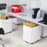 New modern Metal Office Storage Cabinet,Mobile Pedestal with Wooden Top