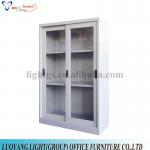 Swing glass door display cabinet design