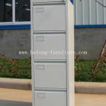 Vertical Steel 4 Drawer Filing Cabinet-Vertical Steel 4 Drawer Filing Cabinet:JF-V004