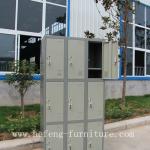 Metal Storage Cabinet With 9 Doors