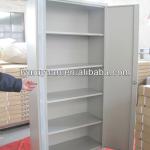 2013 modern office KD swing two double doors metal file storage cupboard with four shelves