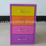 Four drawers moible steel filing cabinet-