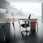 High end modern style aluminium frame office table, Italian style high end executive desk