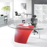 Modern glass top office desks-GS-TJ018A1