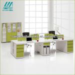 high quality modern steel office workstation for 4 seats